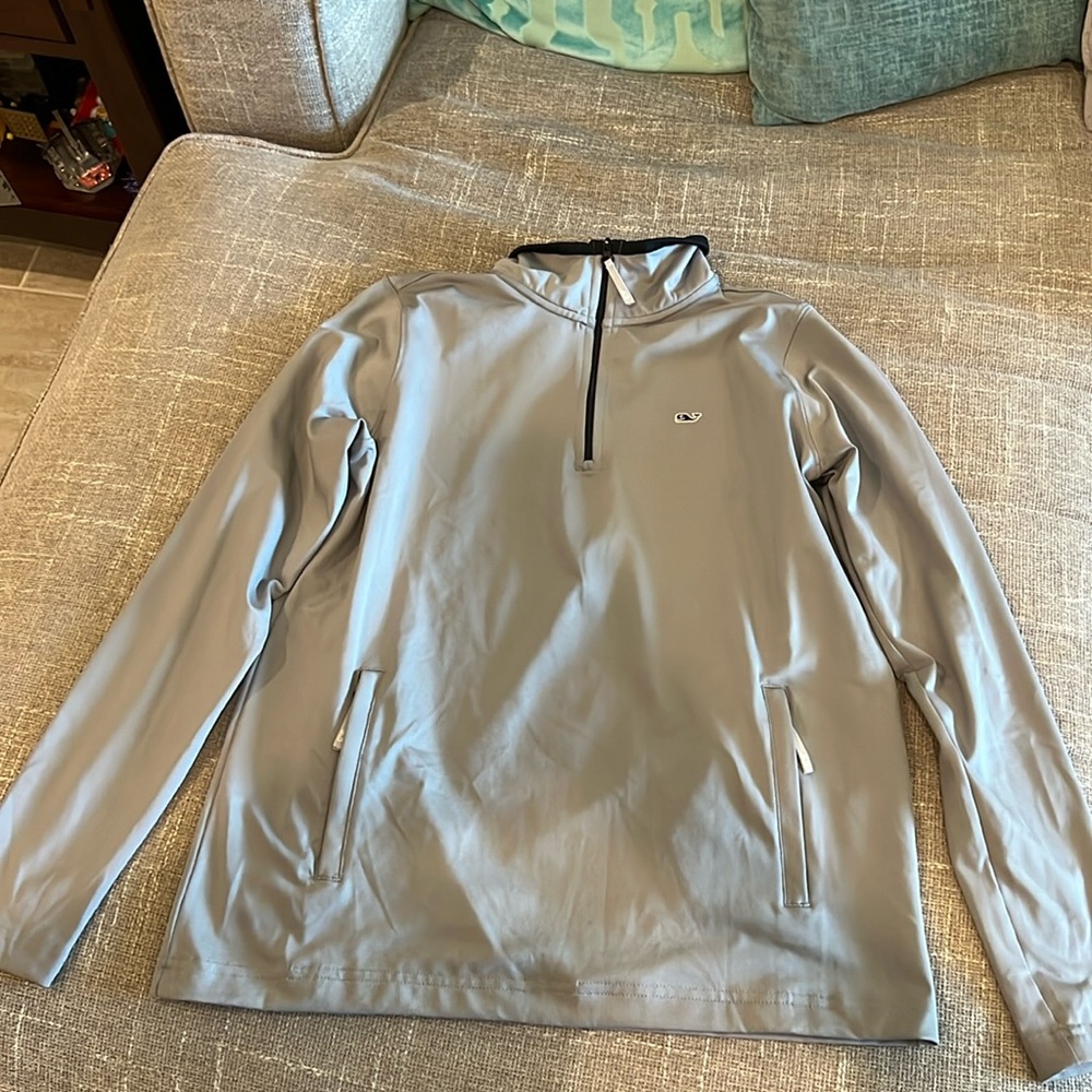 Vineyard vines gray performance quarter zip women's XS